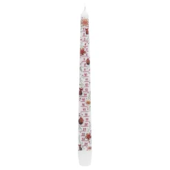 Advent Calendar Candle White