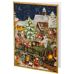 Advent Calendar-Postcard "Nostalgic Christmas Train"
