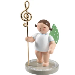 Angel With Golden Clef "Beethoven", Brown