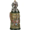 Beer Stein With Tin Eagle "City Arms", Brown, 0.4L