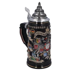Beer Stein With Tin Lid 