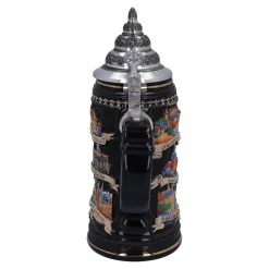 Beer Stein With Tin Lid 