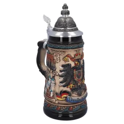 Beer Stein With Tin Lid 