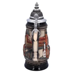 Beer Stein With Tin Lid 