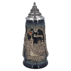 Beer Stein With Tin Lid "Rothenburg With Knight", 0.5L