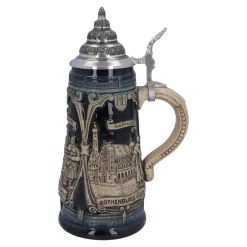 Beer Stein With Tin Lid 