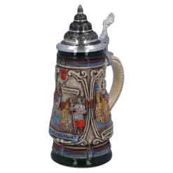Beer Stein With Tin Lid "Rothenburg With Knight", 0.25L