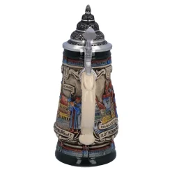 Beer Stein With Tin Lid 