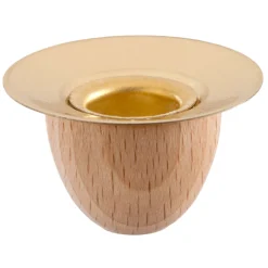 Candleholder, Natural, R 28 Mm, H 15 Mm