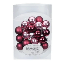 Christmas Bauble Set 25 Pieces Berry Kiss