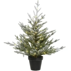Christmas Tree In A Pot, With Led Lighting, 29.53 Inch