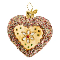 Gingerbread Heart With Beads