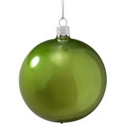 Glass Bauble Opal Green, 10 Cm