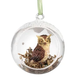 Glass Bauble Owl