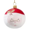 Glass Bauble Santa Claus, 7 Cm