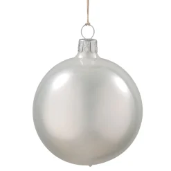 Glass Bauble White, 7 Cm