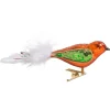 Glass Bird Orange-Green
