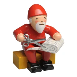 Gnome With Roll Of Fabric