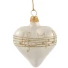 Heart Creme Colored With Musical Notes