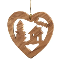 Heart Forest Scene, Olive Wood