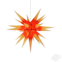 Herrnhuter Paper Star, Red/Yellow, 27.6Inch