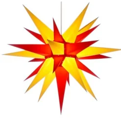 Herrnhuter Paper Star, Red/Yellow, 36.6Inch
