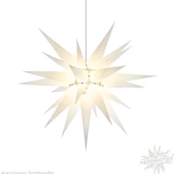 Herrnhuter Paper Star, White, 27.6Inch