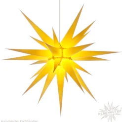 Herrnhuter Paper Star, Yellow, 31.5Inch