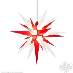 Herrnhuter Star, White-Red, 68 Cm