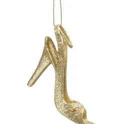 High Heels, Gold With Glitter