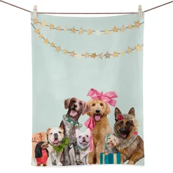 Holiday - Festive Puppy Pack Bright Tea Towel