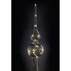 Lumix Led Double Ball Tree Topper, Clear
