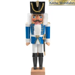 Nutcracker "Hussar" Blue, 14.2 Inch