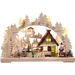 Schwibbogen "Christmas Eve", 230V With Usb A Port