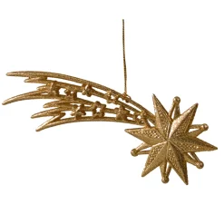 Shooting Star With Gold Glitter