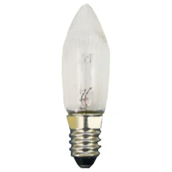 Short Screw Thread Bulb, 55V/3W/E10, Height 1.5" (40Mm)