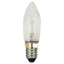 Short Screw Thread Bulb, 46V/3W/E10, Height 1.5" (40Mm)