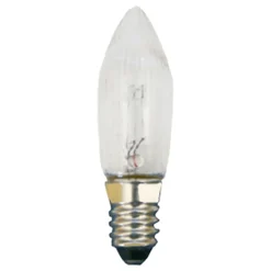 Short Screw Thread Bulb, 12V/3W/E10, Height 1.5" (40Mm)