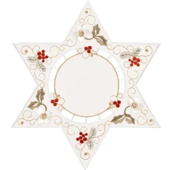 Tablecloth "Christmas Rose White", 25Cm