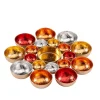 Tealight Holder Red-Gold, Round