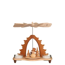 Tealight Pyramid "Snowman"