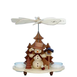 Tealight Pyramid "Snowman"