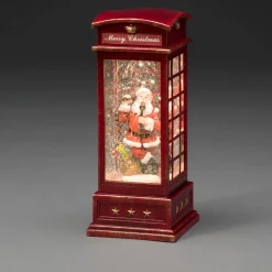 Telephone Booth With Santa Claus