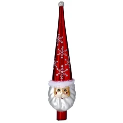 Tree Top "Santa Claus", Red, 30Cm