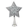 Tree Topper Star With Glimmer, Silver
