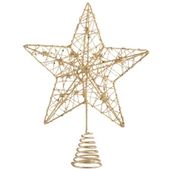 Tree Topper Star With Little Stars, Gold