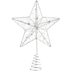 Tree Topper Star With Little Stars, Silver